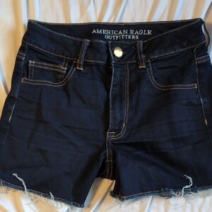American Eagle Outfitters Dark Blue Jean Shorts
